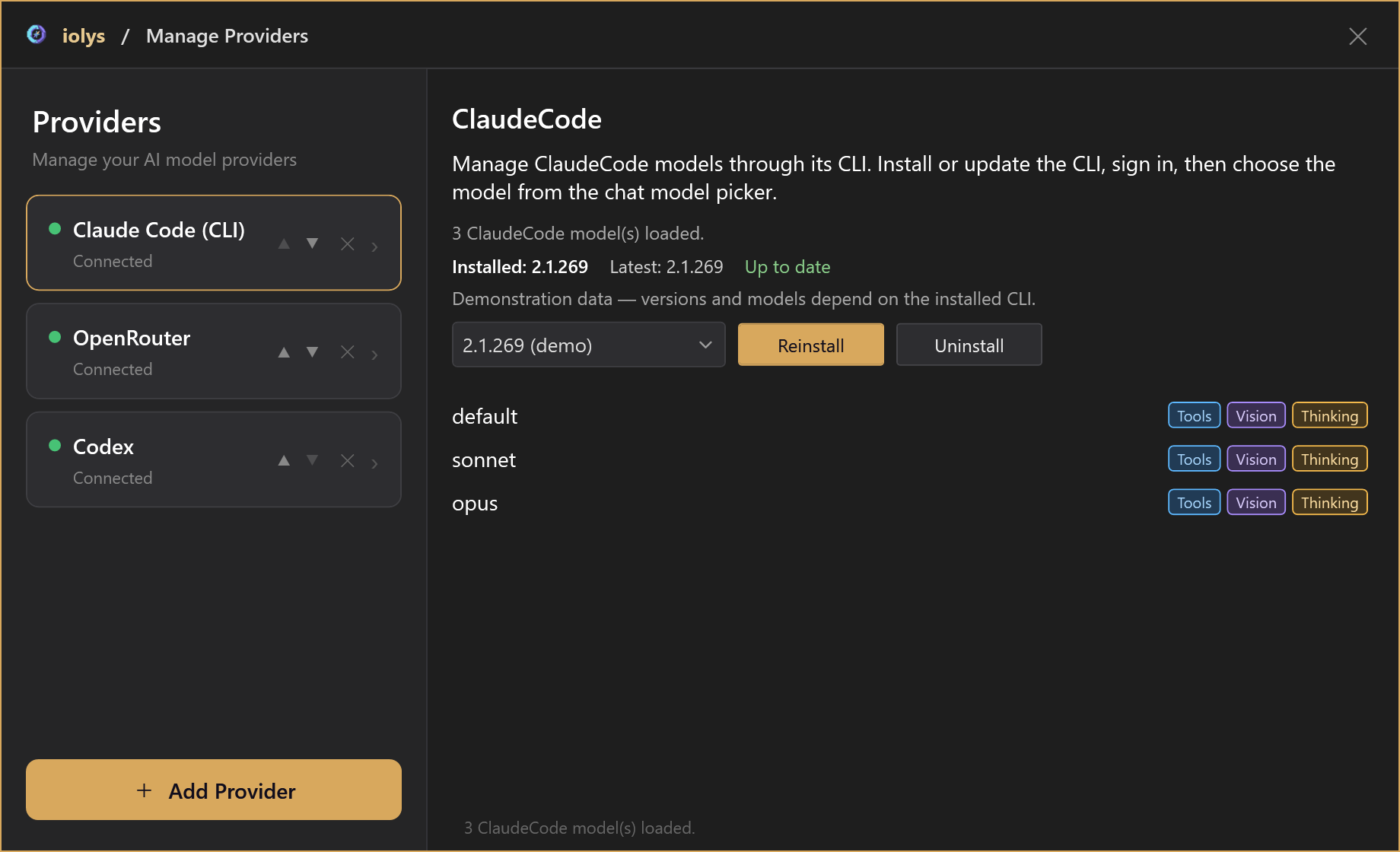 Claude Code installation and model management